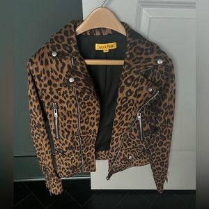 Boutique jacket leopard print small Never worn